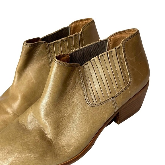 Madewell Spencer Leather Short Chelsea Tan Boot Size 7.5 - Picture 5 of 9